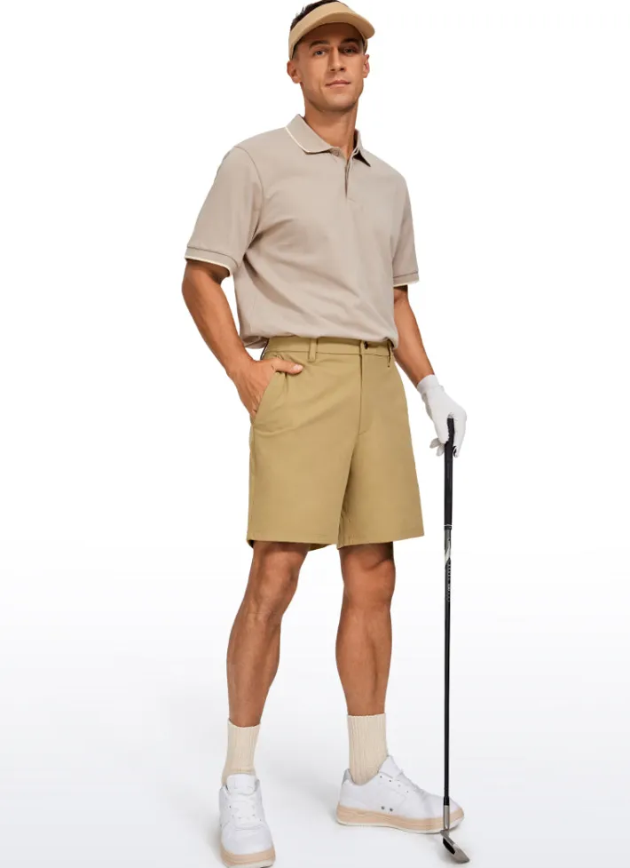 Outlet CRZ YOGA All-Day Comfy Golf Shorts with Pockets 7''