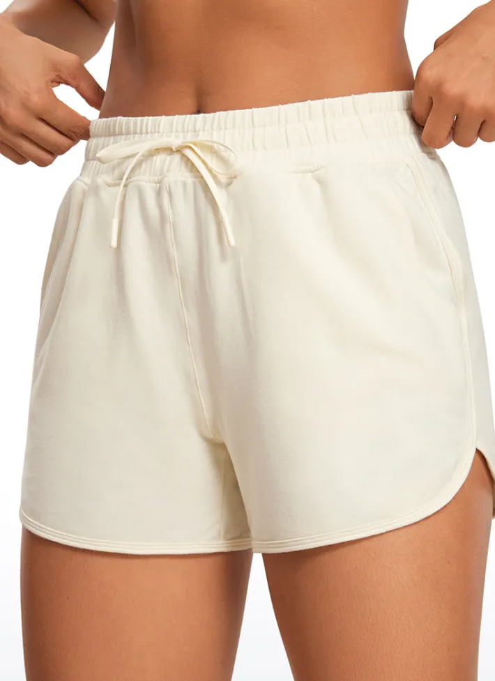 Best CRZ YOGA Amenity Mid Rise Sweat Shorts 3.5''