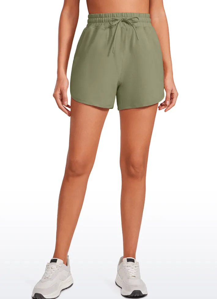 Fashion CRZ YOGA Amenity Mid Rise Sweat Shorts 3.5''