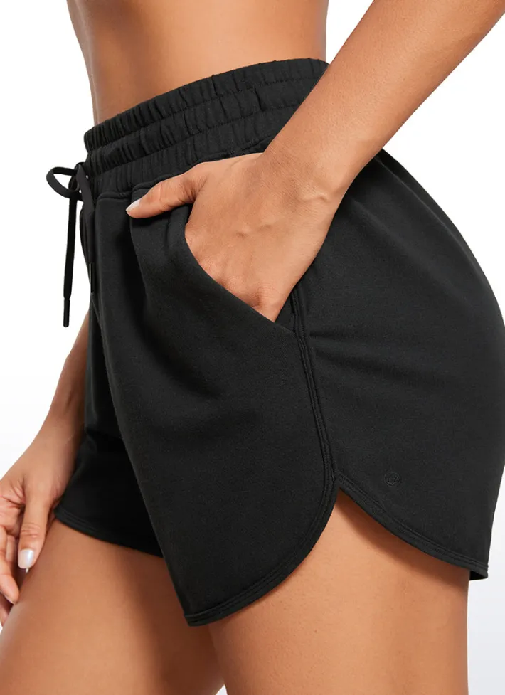 Best CRZ YOGA Amenity Mid Rise Sweat Shorts 3.5''