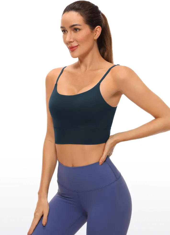 Flash Sale CRZ YOGA Brushed Nakedfeel Longline Bra Adjustable