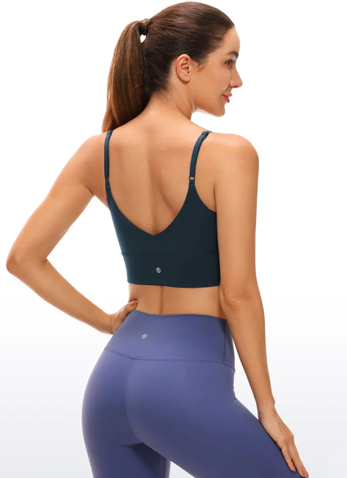 Flash Sale CRZ YOGA Brushed Nakedfeel Longline Bra Adjustable