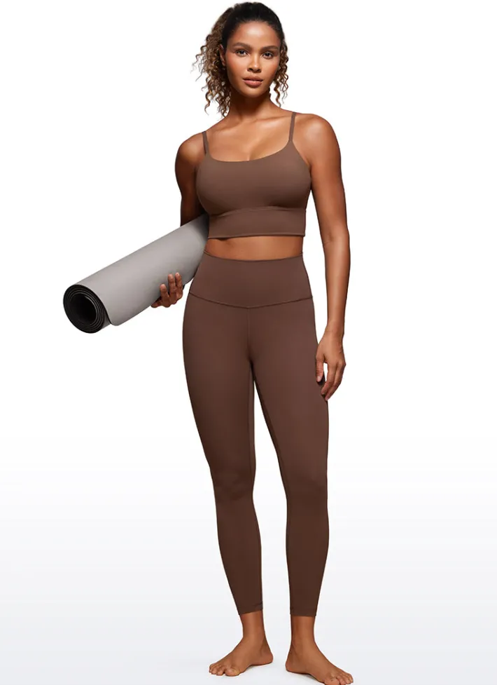 Discount CRZ YOGA Brushed Nakedfeel Longline Bra Adjustable