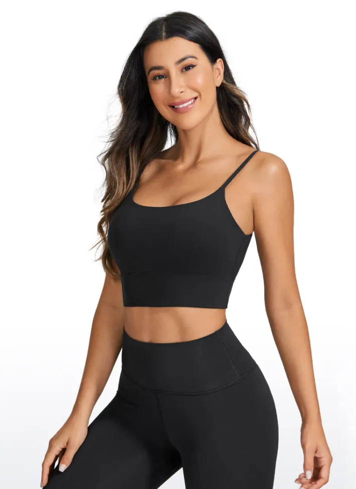 Flash Sale CRZ YOGA Brushed Nakedfeel Longline Bra Adjustable