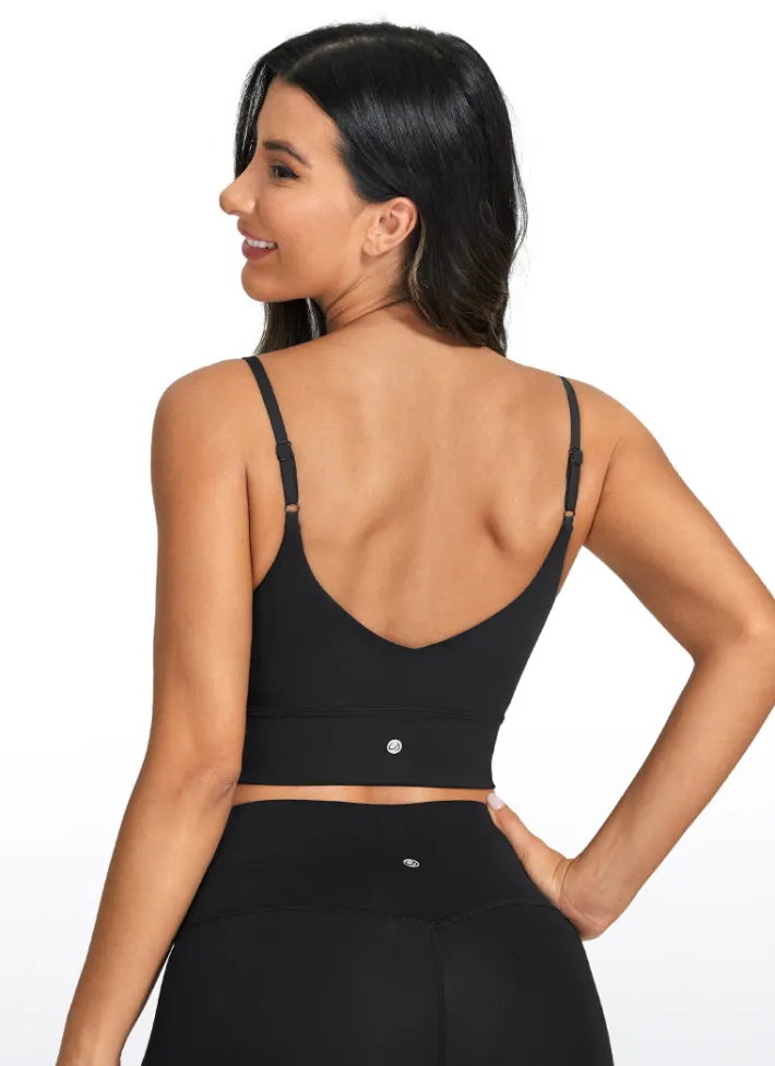 Flash Sale CRZ YOGA Brushed Nakedfeel Longline Bra Adjustable