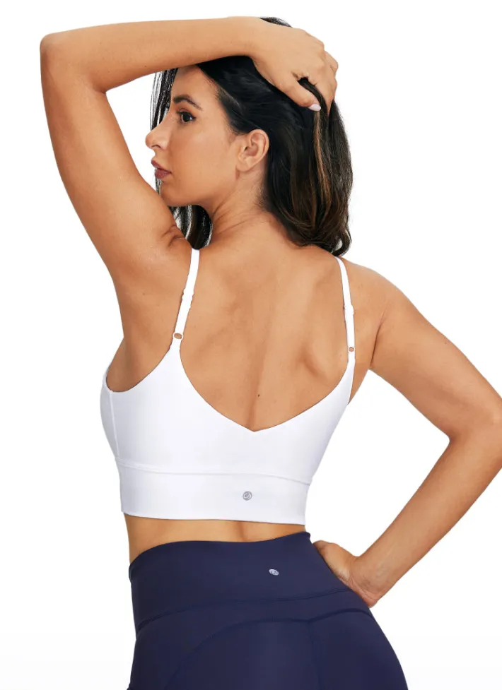 Flash Sale CRZ YOGA Brushed Nakedfeel Longline Bra Adjustable