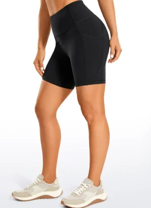 Cheap CRZ YOGA Brushed Nakedfeel Pockets Shorts 6''