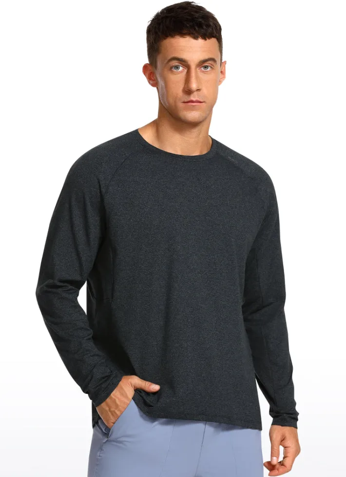 Shop CRZ YOGA Brushed Slim-Fit Long Sleeve