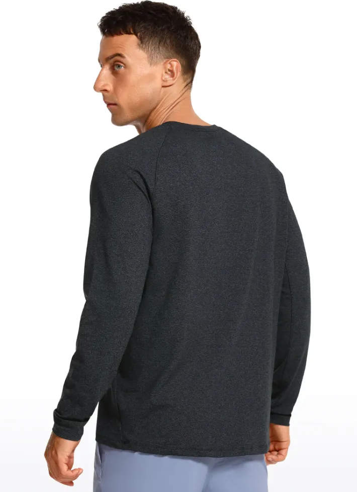 Shop CRZ YOGA Brushed Slim-Fit Long Sleeve