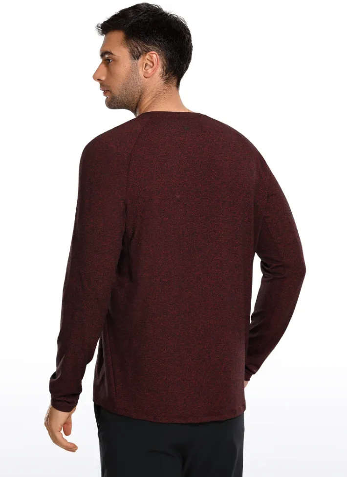 Shop CRZ YOGA Brushed Slim-Fit Long Sleeve