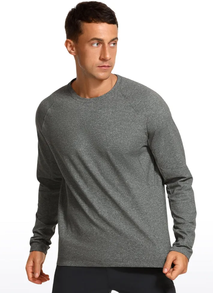 Shop CRZ YOGA Brushed Slim-Fit Long Sleeve