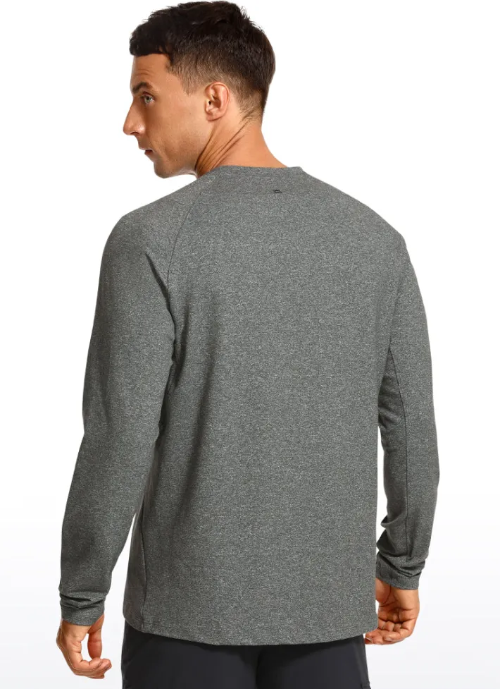 Shop CRZ YOGA Brushed Slim-Fit Long Sleeve