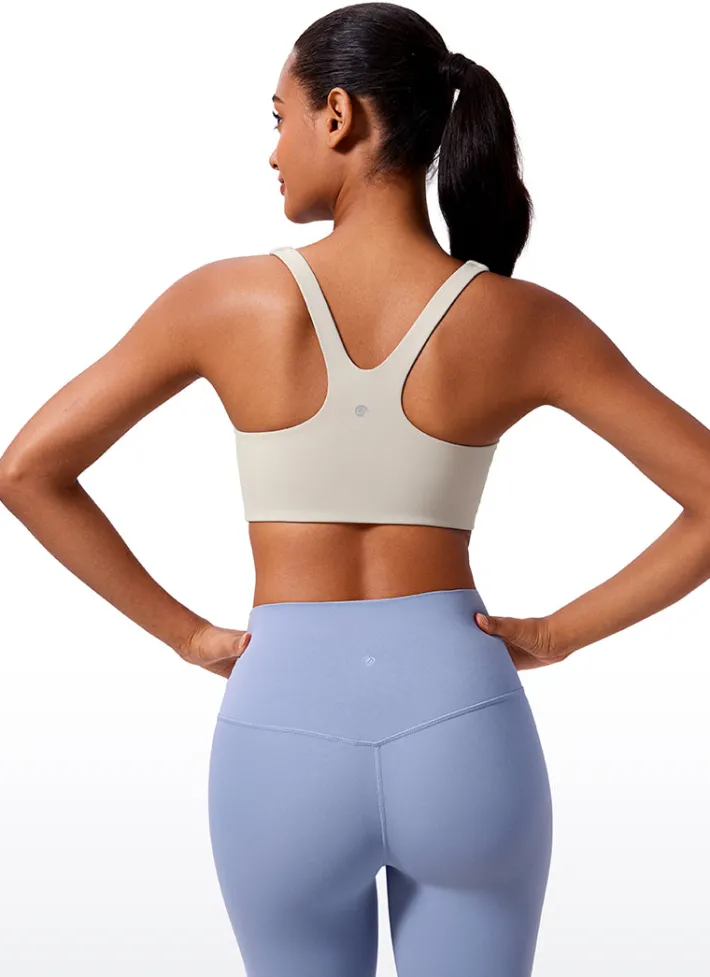 Store CRZ YOGA Butterlift Double Lined Square Neck Sports Bras