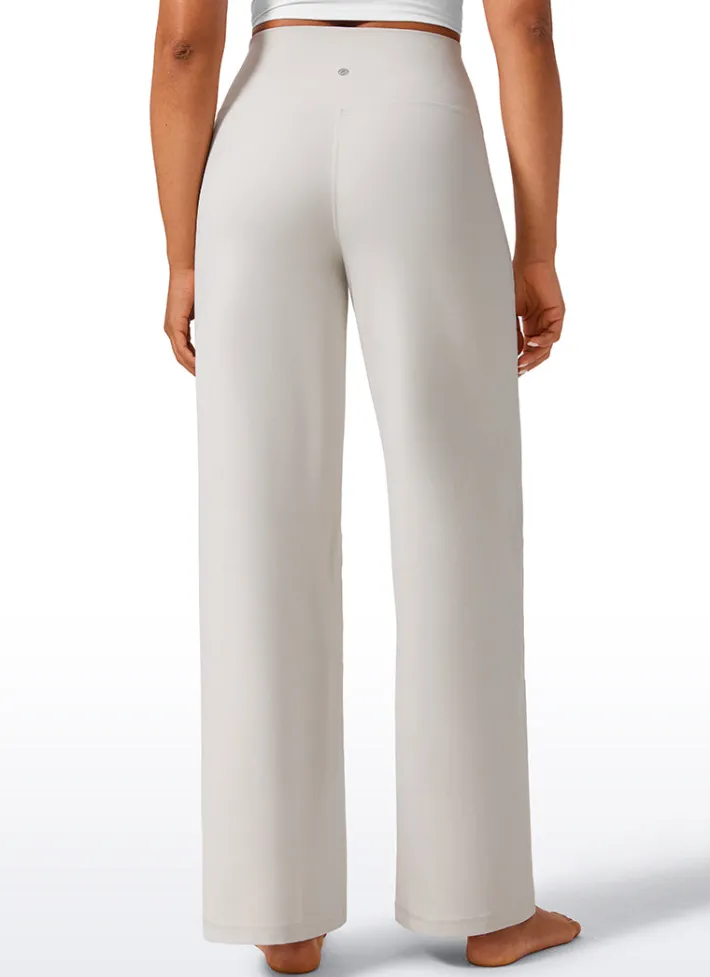 New CRZ YOGA Butterlift High Waisted Wide Leg Pants with Pockets 31"
