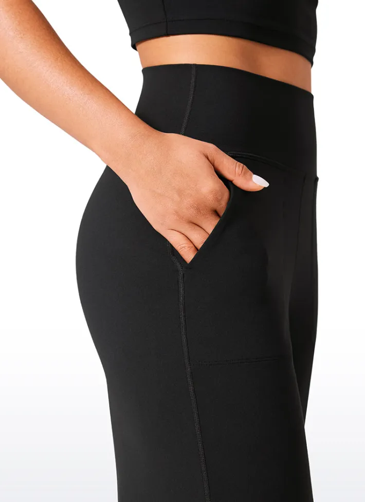 New CRZ YOGA Butterlift High Waisted Wide Leg Pants with Pockets 31"