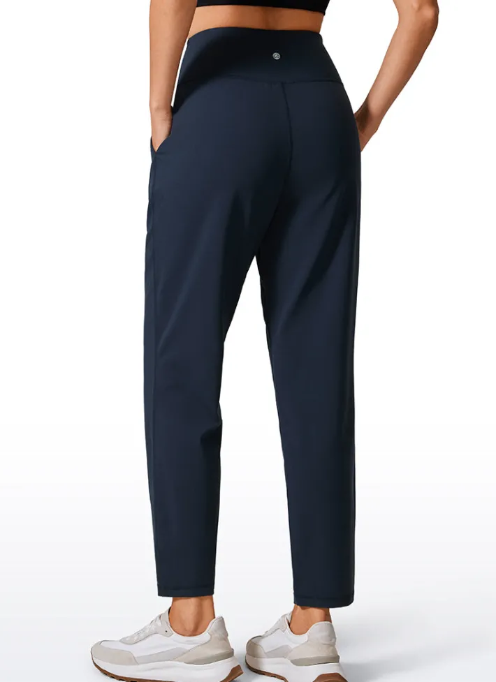 Flash Sale CRZ YOGA Butterlift Tapered Front Pleated Pants with Pockets 27‘’