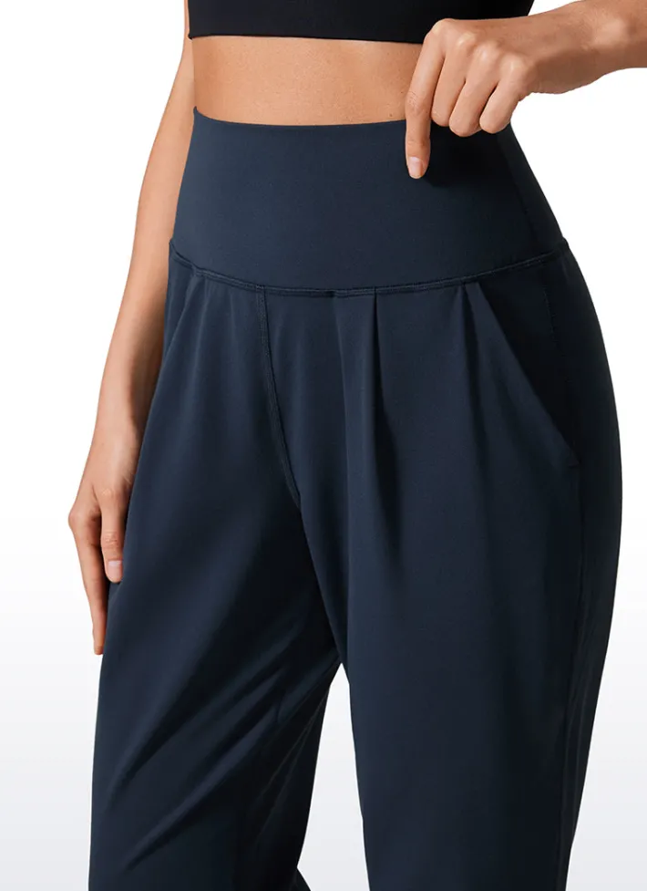 Flash Sale CRZ YOGA Butterlift Tapered Front Pleated Pants with Pockets 27‘’