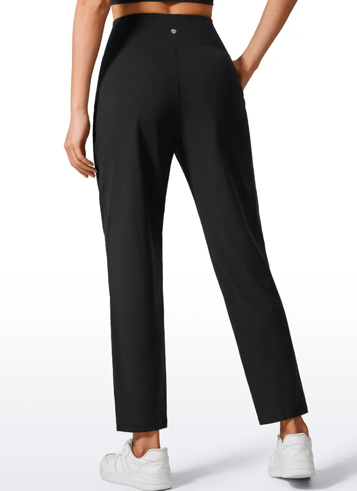 Flash Sale CRZ YOGA Butterlift Tapered Front Pleated Pants with Pockets 27‘’