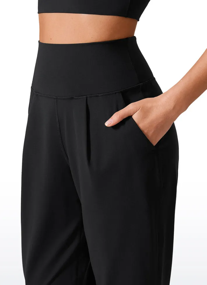 Flash Sale CRZ YOGA Butterlift Tapered Front Pleated Pants with Pockets 27‘’