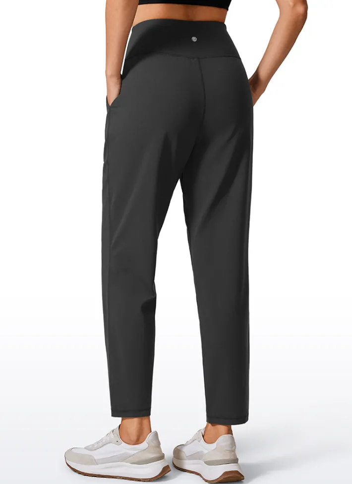 Flash Sale CRZ YOGA Butterlift Tapered Front Pleated Pants with Pockets 27‘’