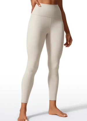 Sale CRZ YOGA Butterlift Workout Leggings 25" Mojave Tan