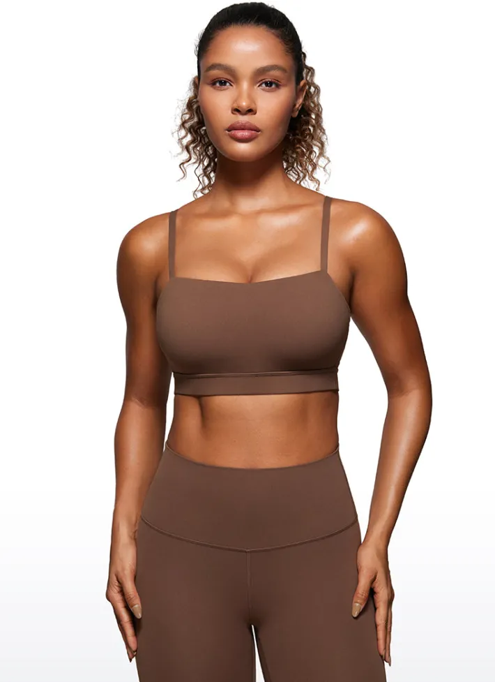 Discount CRZ YOGA Butterluxe Adjustable Spaghetti Thin Strap Sports Bra