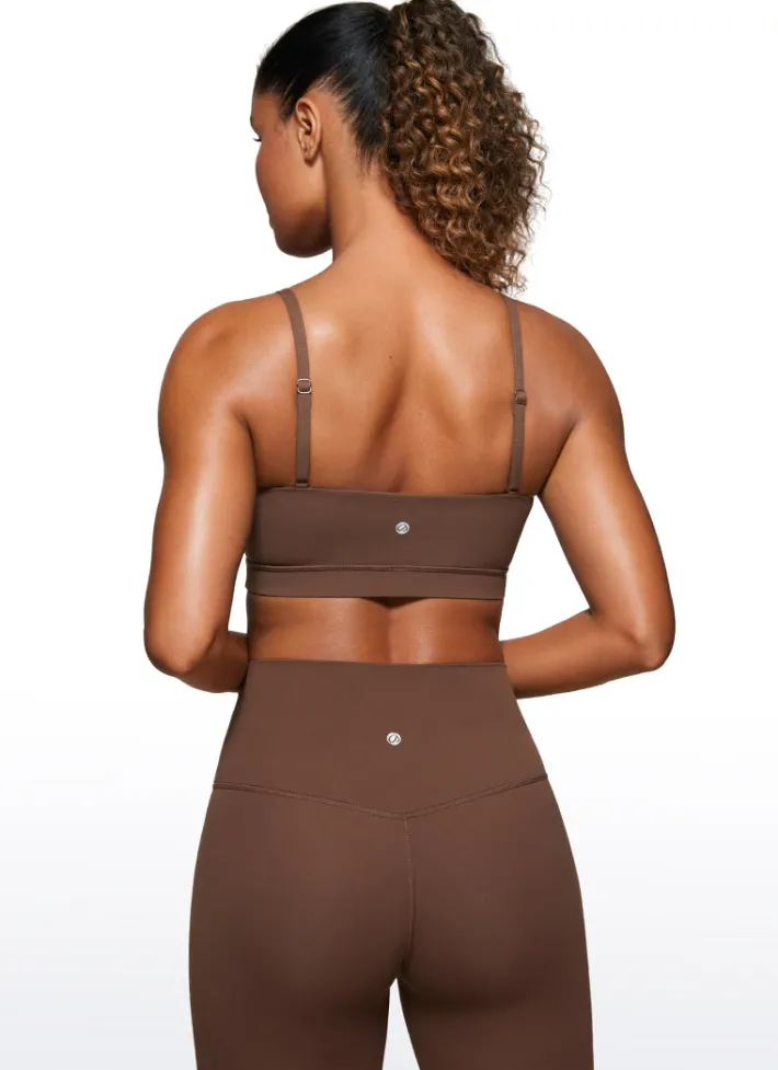 Discount CRZ YOGA Butterluxe Adjustable Spaghetti Thin Strap Sports Bra
