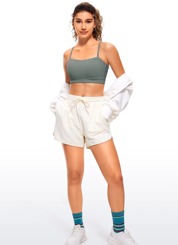 Sale CRZ YOGA Butterluxe Adjustable Spaghetti Thin Strap Sports Bra
