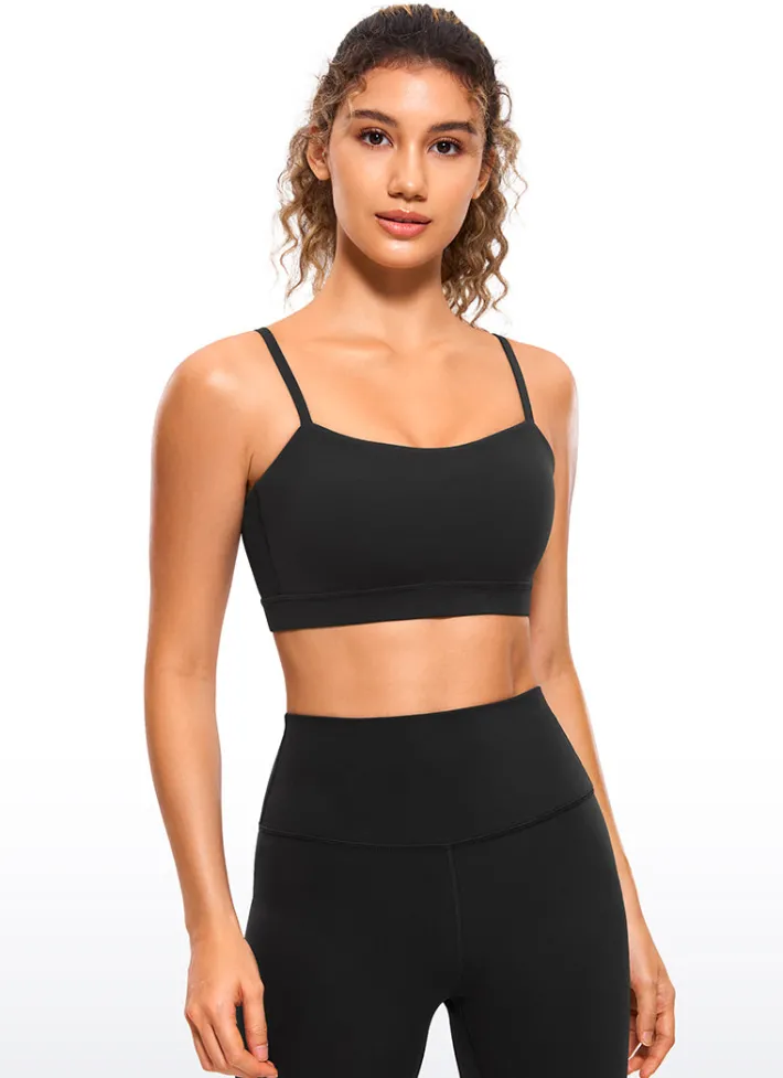 Discount CRZ YOGA Butterluxe Adjustable Spaghetti Thin Strap Sports Bra