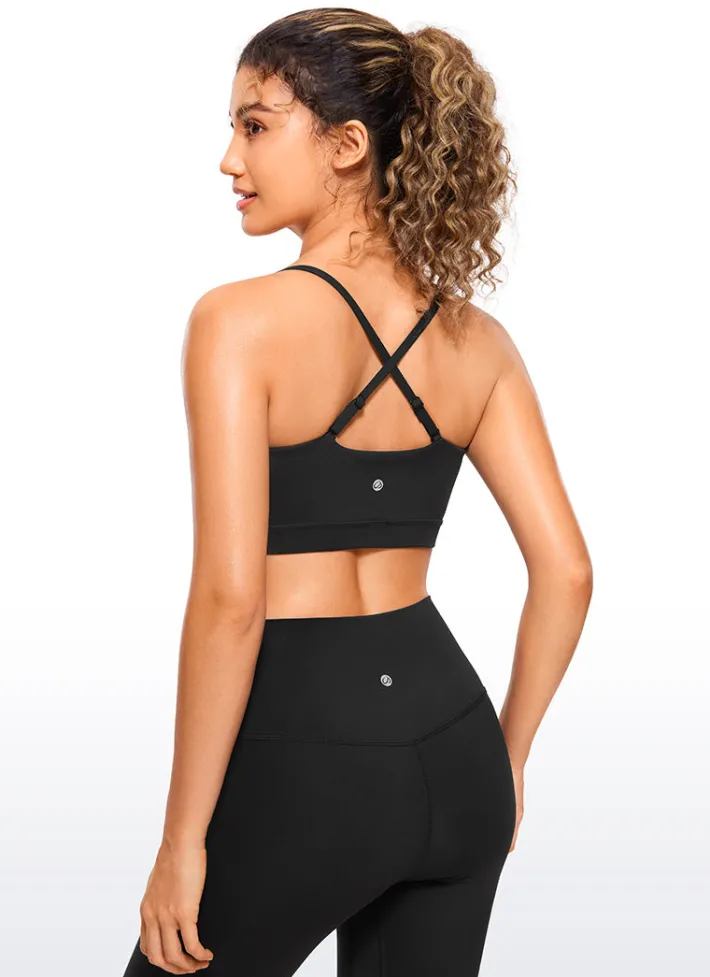 Discount CRZ YOGA Butterluxe Adjustable Spaghetti Thin Strap Sports Bra