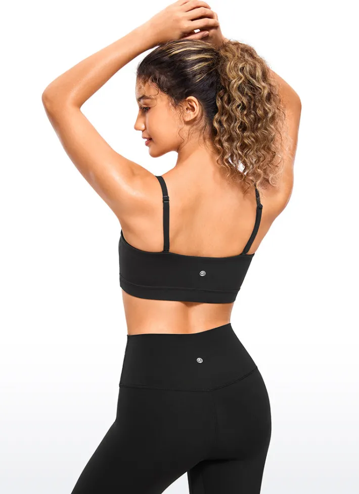 Discount CRZ YOGA Butterluxe Adjustable Spaghetti Thin Strap Sports Bra