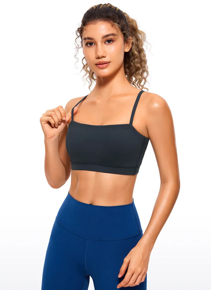 Discount CRZ YOGA Butterluxe Adjustable Spaghetti Thin Strap Sports Bra