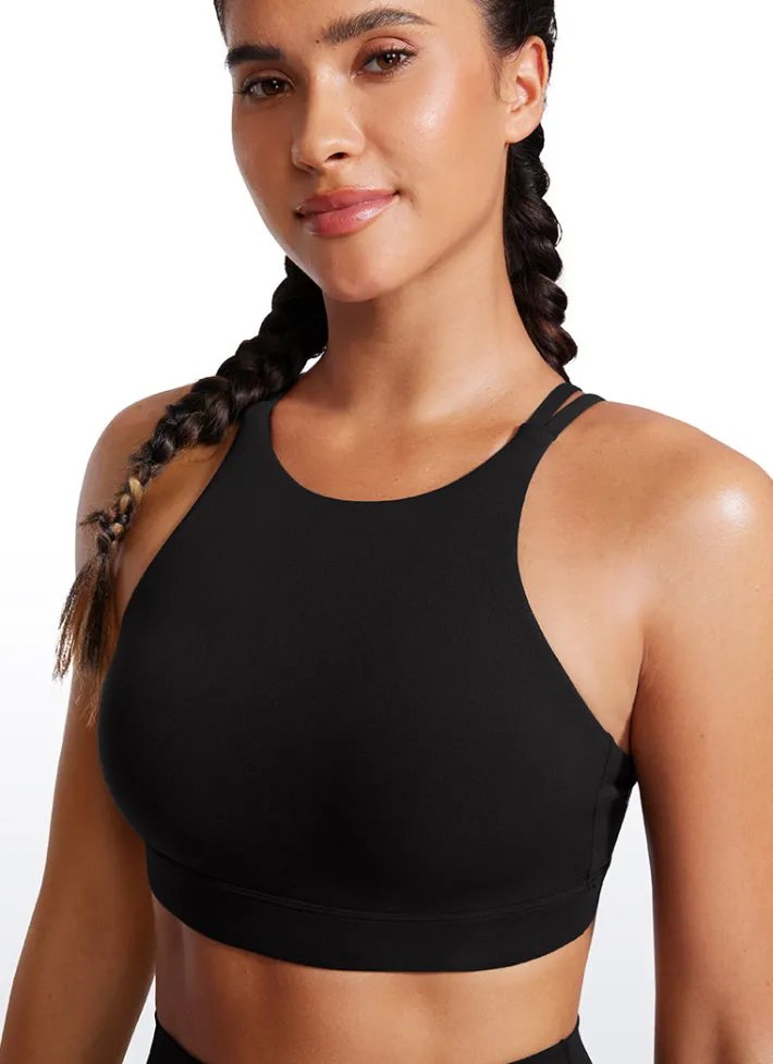 Discount CRZ YOGA Butterluxe Bra High Neck Longline Criss Cross Back