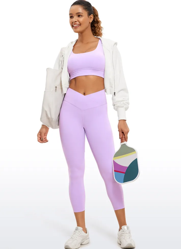 Clearance CRZ YOGA Butterluxe Capris Leggings 23"- V Cross Waist