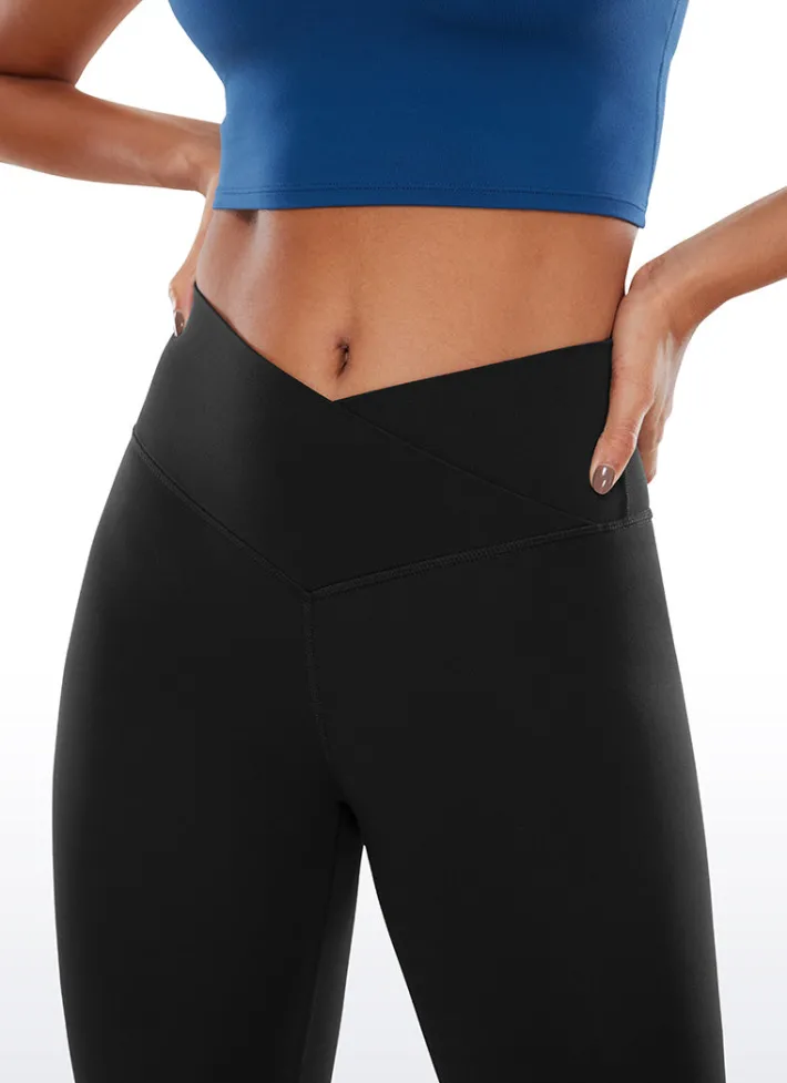 Clearance CRZ YOGA Butterluxe Capris Leggings 23"- V Cross Waist
