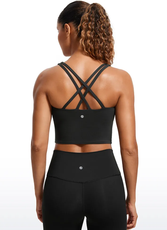 Discount CRZ YOGA Butterluxe Criss Cross Back Built-in Bra Tanks