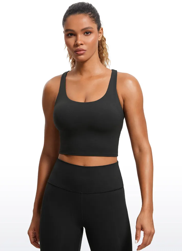 Discount CRZ YOGA Butterluxe Criss Cross Back Built-in Bra Tanks