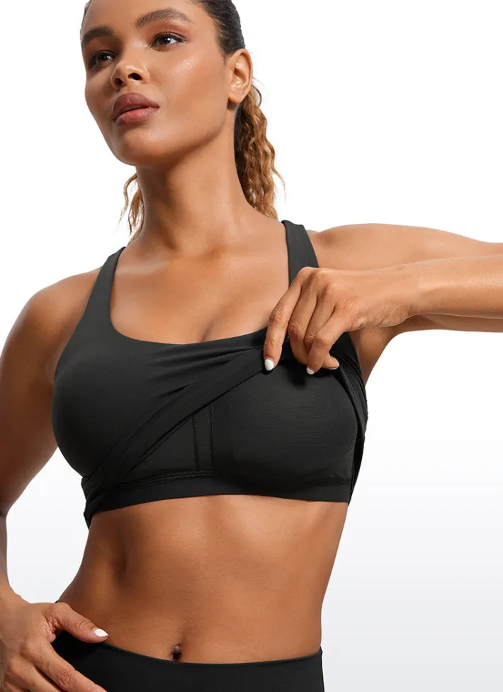 Discount CRZ YOGA Butterluxe Criss Cross Back Built-in Bra Tanks