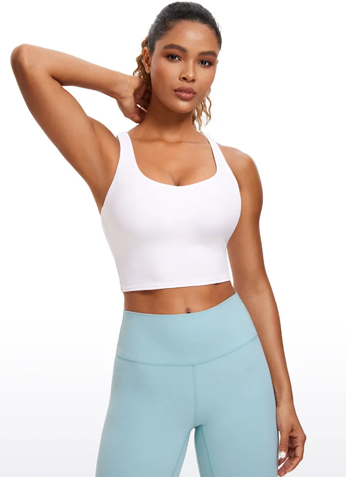Discount CRZ YOGA Butterluxe Criss Cross Back Built-in Bra Tanks