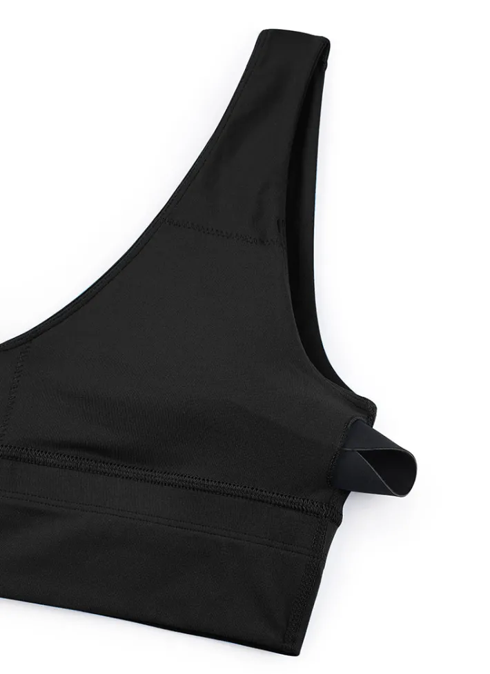 Best Sale CRZ YOGA Butterluxe Deep V Neck Longline Sports Bra