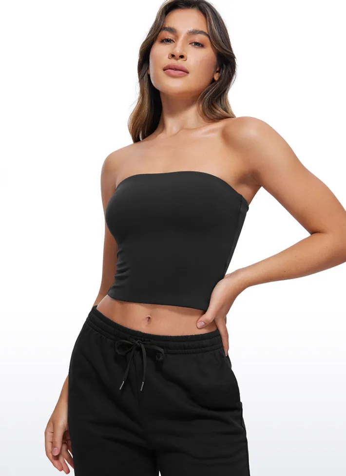 Best Sale CRZ YOGA Butterluxe Double Lined Strapless Top