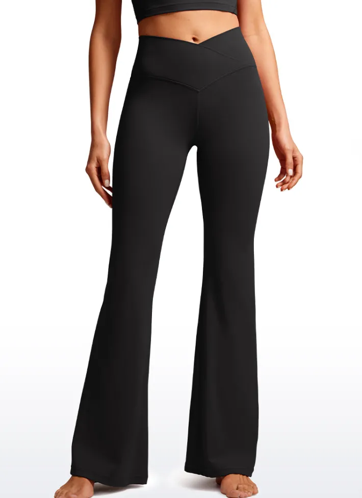 New CRZ YOGA Butterluxe Flare Leggings 31'' - V Cross Waist
