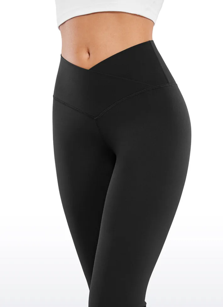 New CRZ YOGA Butterluxe Flare Leggings 31'' - V Cross Waist