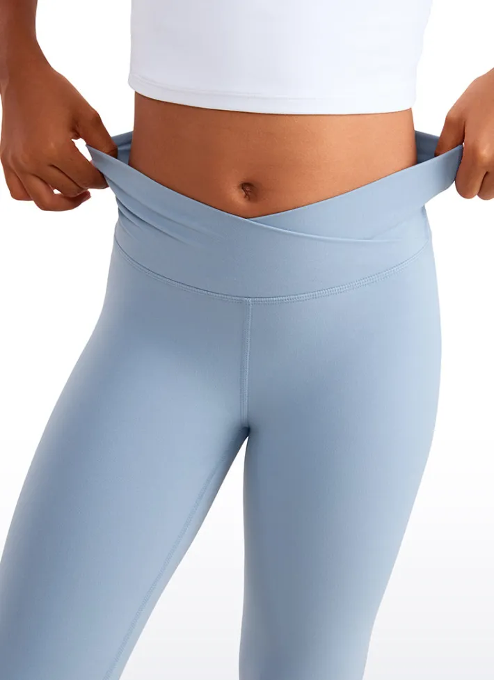 Cheap CRZ YOGA Butterluxe Girls Crossover Flare Leggings