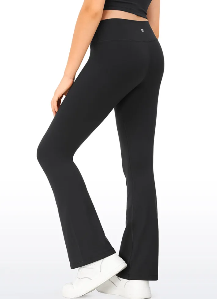 Cheap CRZ YOGA Butterluxe Girls Crossover Flare Leggings