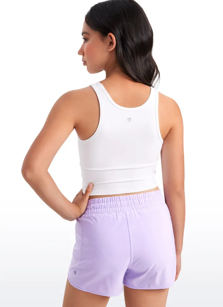 Discount CRZ YOGA Butterluxe Girls Double Lined Scoop Neck Tank Tops