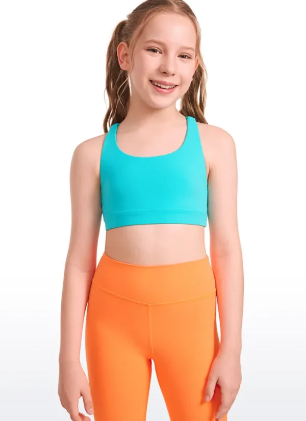 Store CRZ YOGA Butterluxe Girls Sport Bra Strappy Back