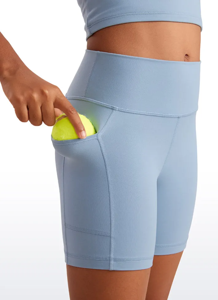 Cheap CRZ YOGA Butterluxe Girls Sports Pockets Shorts
