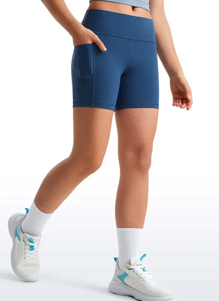 Cheap CRZ YOGA Butterluxe Girls Sports Pockets Shorts