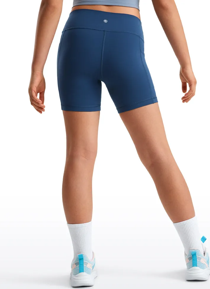 Cheap CRZ YOGA Butterluxe Girls Sports Pockets Shorts